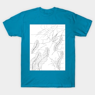 Just Keep Swimming - outline T-Shirt